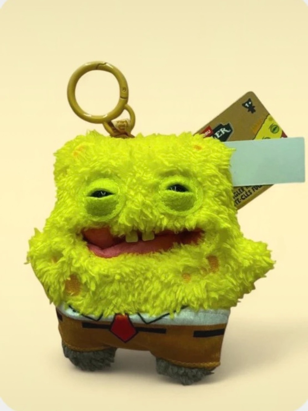 SpongeBob fuggler keychain new with tag